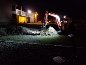 Excavation de nuit